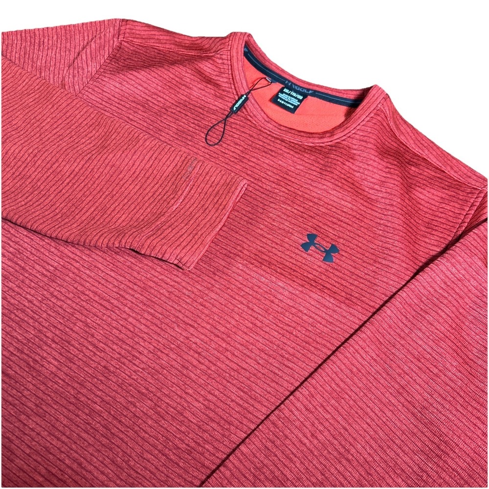 Under Armour Sweater Men's XXL Red‎ NWOT Golf Storm SweaterFleece Crew Pullover